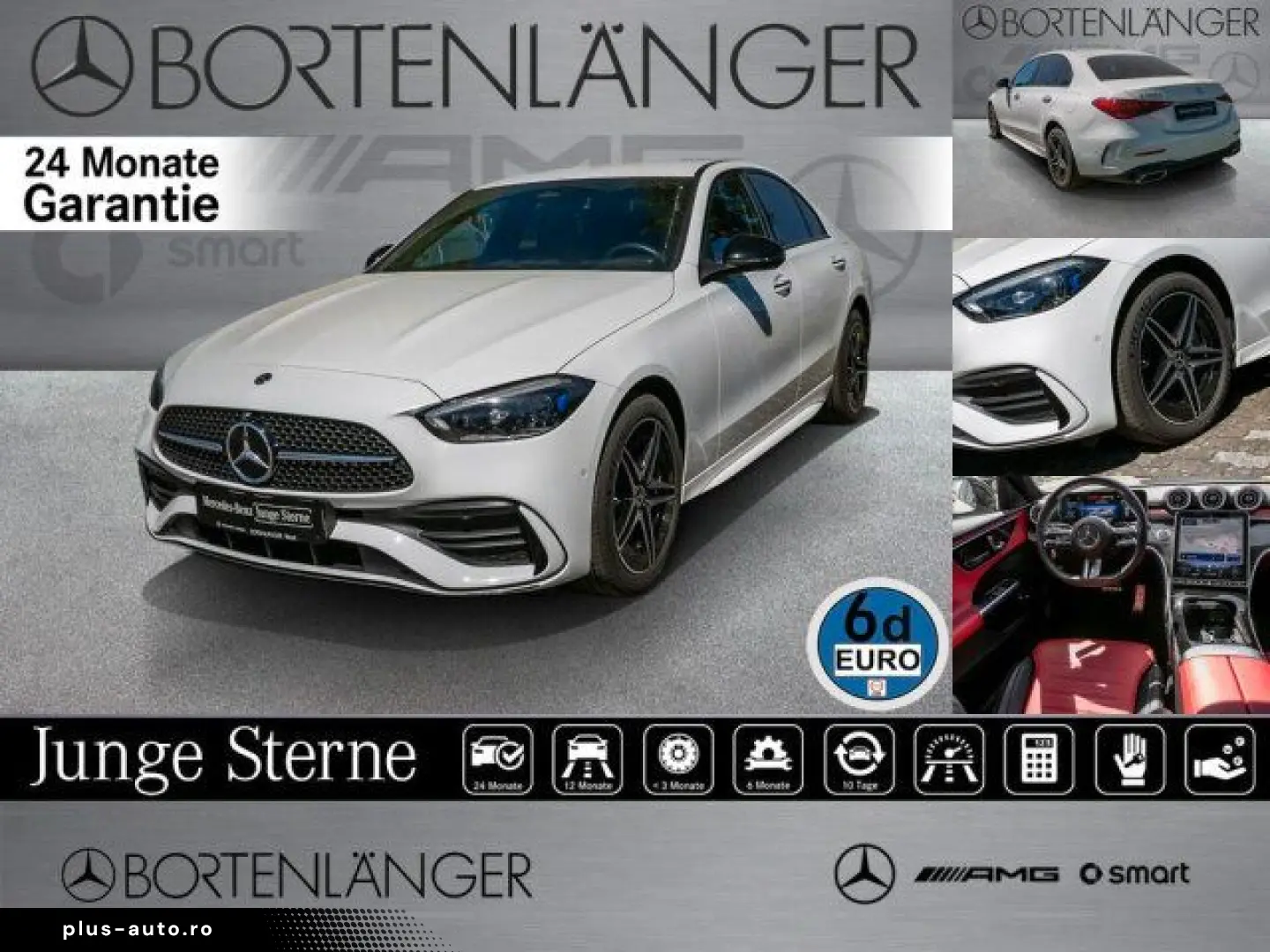 MERCEDES-BENZ C 300 e 4M AMG Premium AHK Night White Kamera