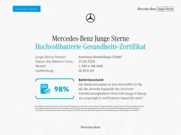 MERCEDES-BENZ C 300 e 4M AMG Premium AHK Night White Kamera