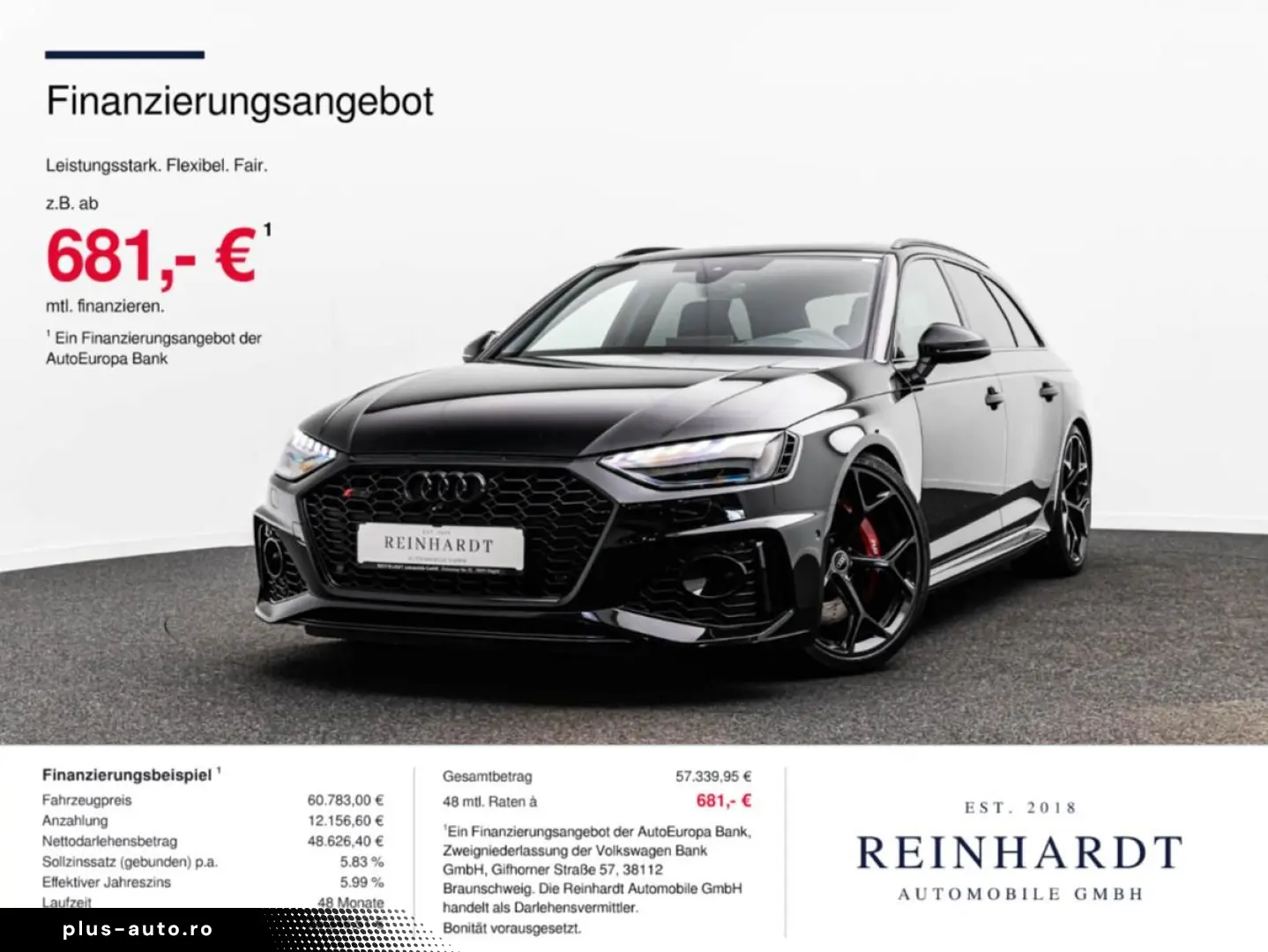 AUDI RS4 AVANT COMPETITION PLUS BLACK RS-AGA  290KM H
