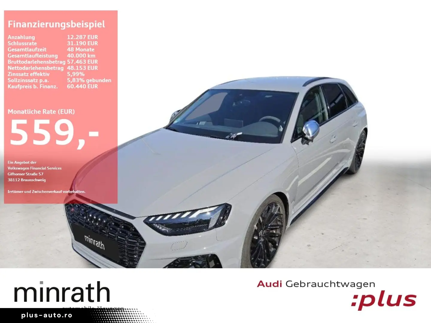 AUDI RS 4 Avant TFSI quattro MATRIX RAUTE AHK NAVI RF