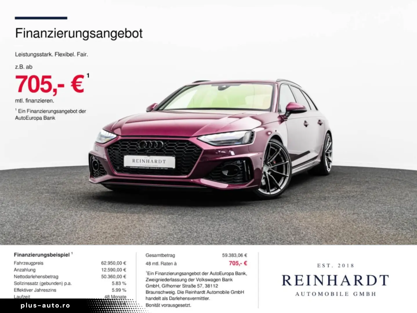 AUDI RS4 AVANT BLACK ACC HuD PANO 360  RS-AGA 280KM H