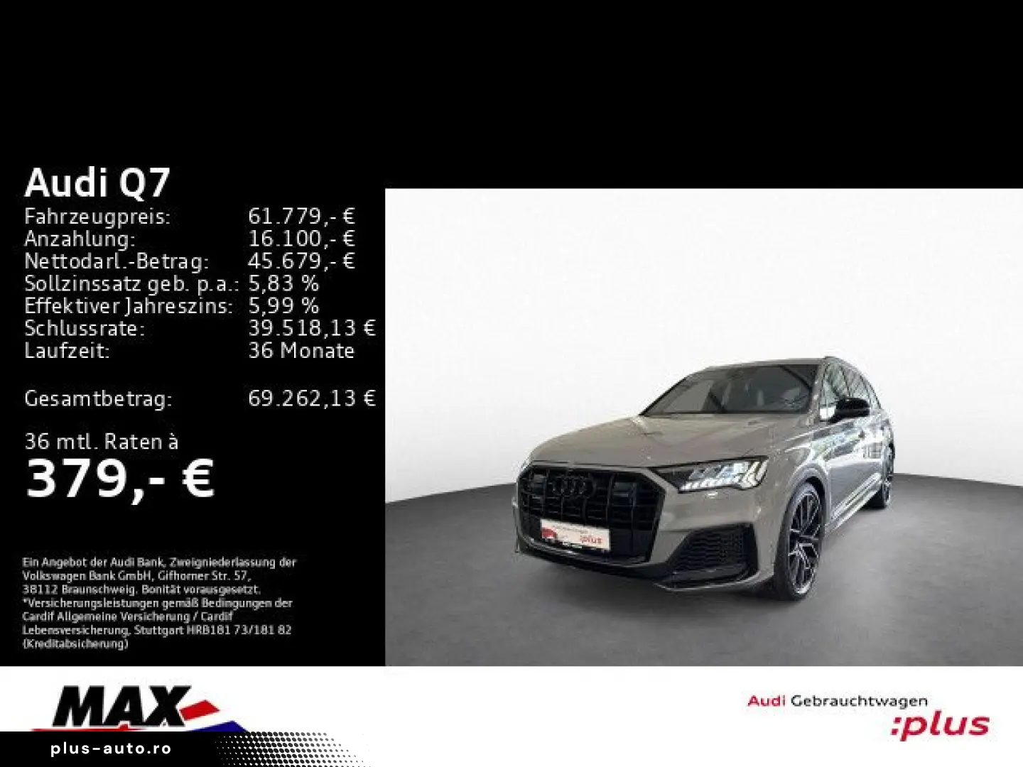AUDI Q7 55 TFSI COMPETITION S LINE 7 SITZE AHK PANO