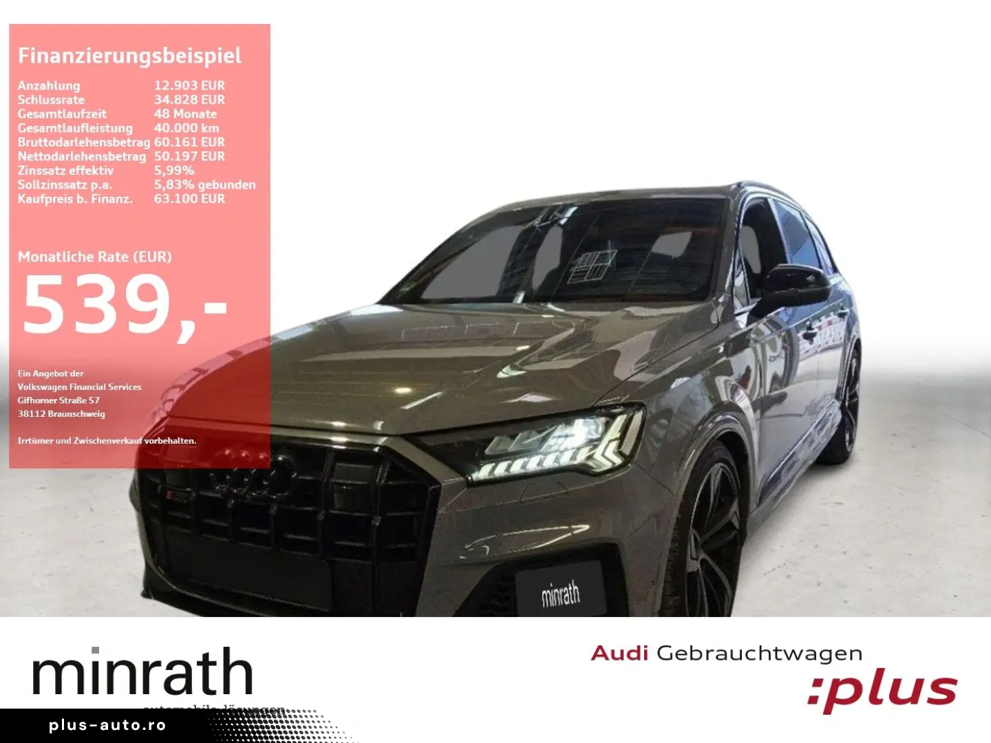 AUDI SQ7 COMPETITION PLUS TFSI MATRIX BLACK LUFT RFK