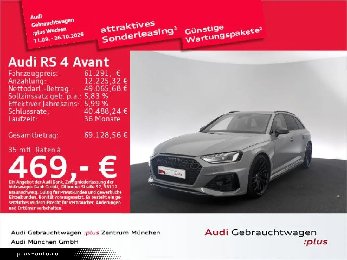 AUDI RS4 Avant tiptr. Sportabgas B&O Navi