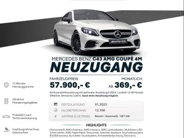 MERCEDES-BENZ C 43 AMG CARBON PANO TEMPOM AMBIENT Sp…