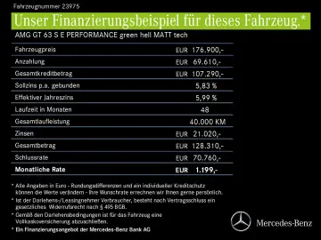 MERCEDES-BENZ AMG GT 63 S E PERFORMANCE green hell MATT tech