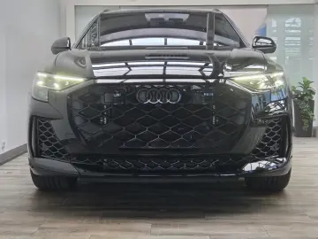 Audi RSQ8 sports exhaust AHK standing. Black  RS Design