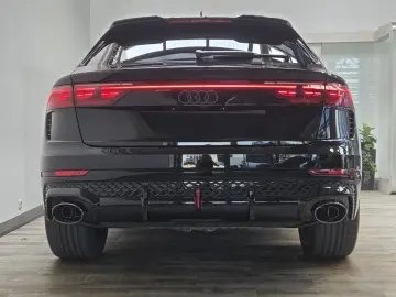 Audi RSQ8 sports exhaust AHK standing. Black  RS Design