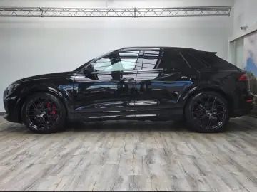 Audi RSQ8 sports exhaust AHK standing. Black  RS Design