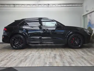Audi RSQ8 sports exhaust AHK standing. Black  RS Design