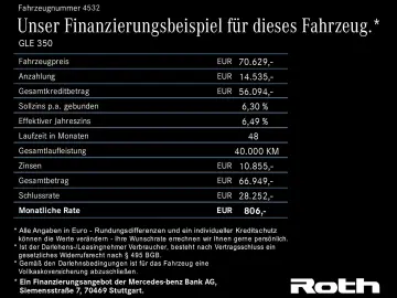 MERCEDES-BENZ GLE350 de Premium AHK 20  360  Multib …