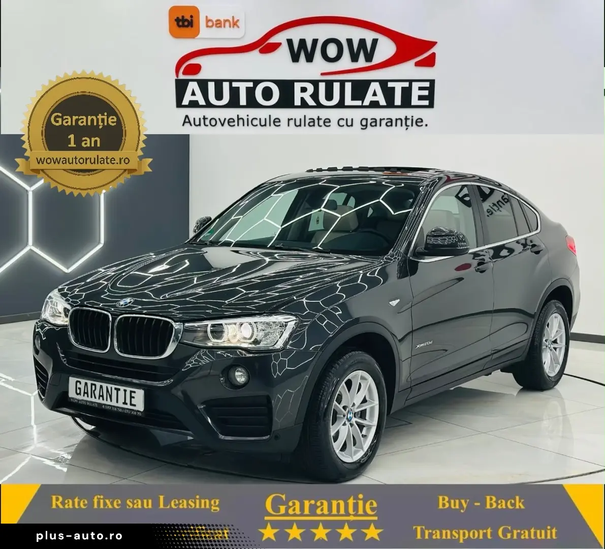 BMW X4 2016 2.0D E6 4x4 Garantie 12 Luni Rate Avans 0 Doar C