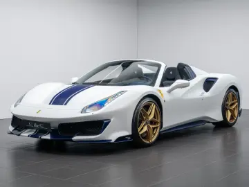 Ferrari 488 Pista Spider BLUE CARBON PAINTED SHIELDS PPF