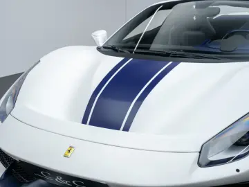 Ferrari 488 Pista Spider BLUE CARBON PAINTED SHIELDS PPF