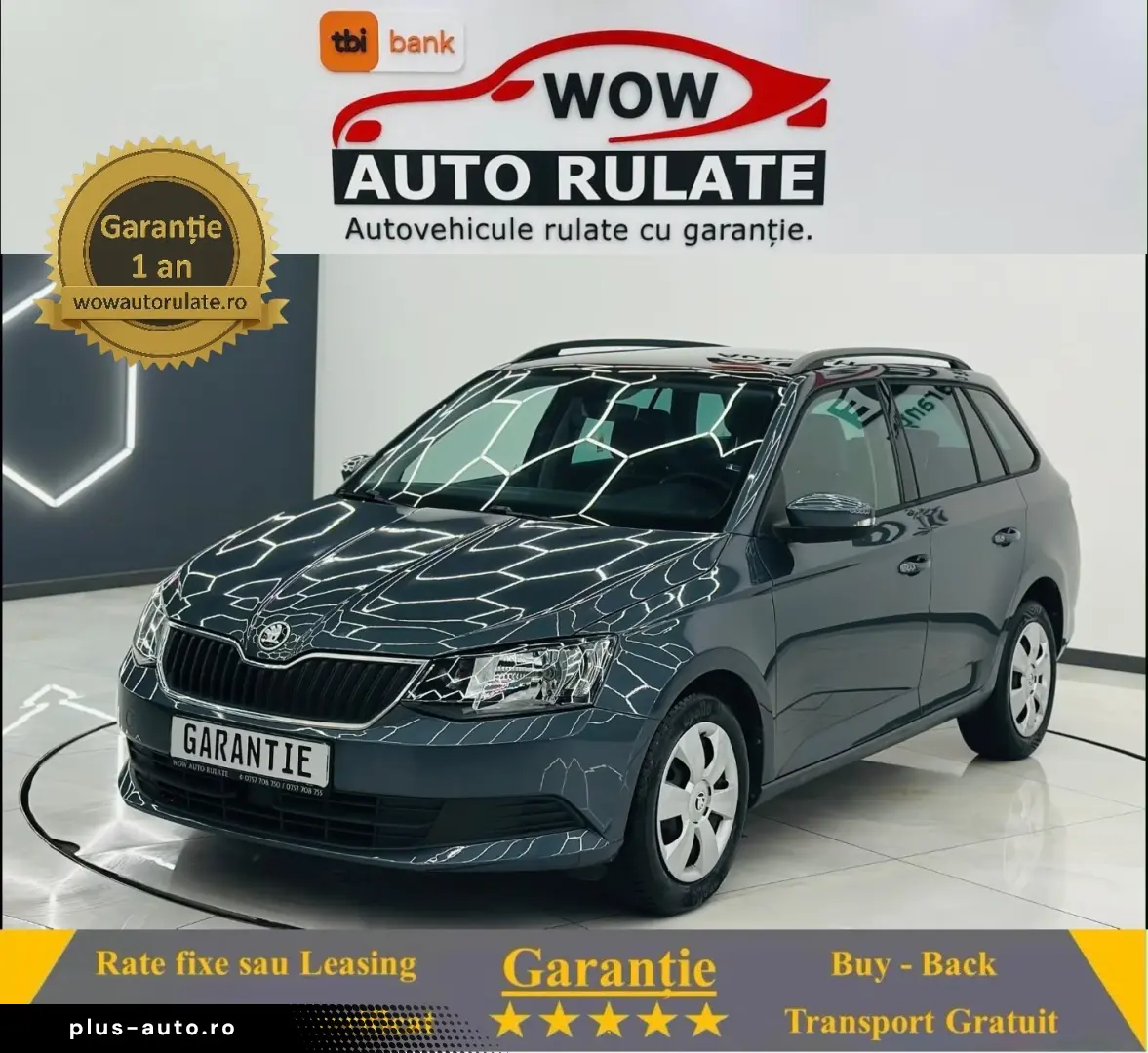 SKODA FABIA 2016 1.0i E6 Garantie 12 Luni Rate Avans 0 Doar