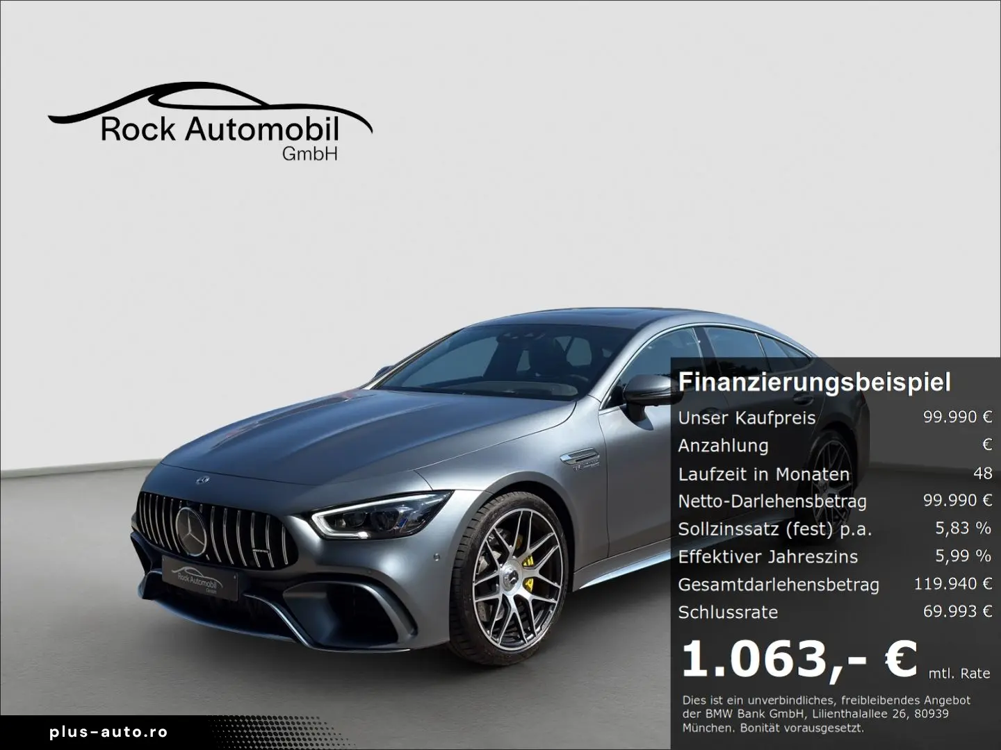 MERCEDES-BENZ AMG GT 63 S 4M 9G  Garantie