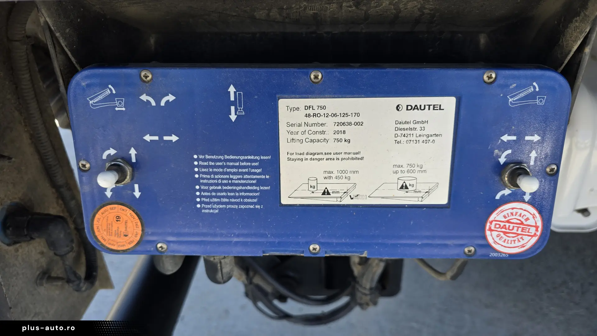 2019 Volkswagen Crafter KOFFER L=4.40m cu LIFT Hidraulic
