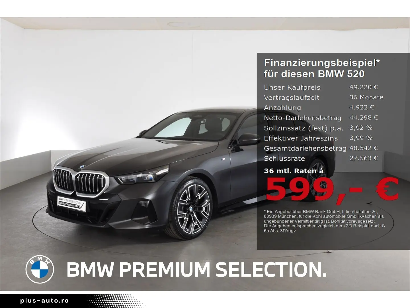 BMW Seria 5 în leasing operațional MOOV