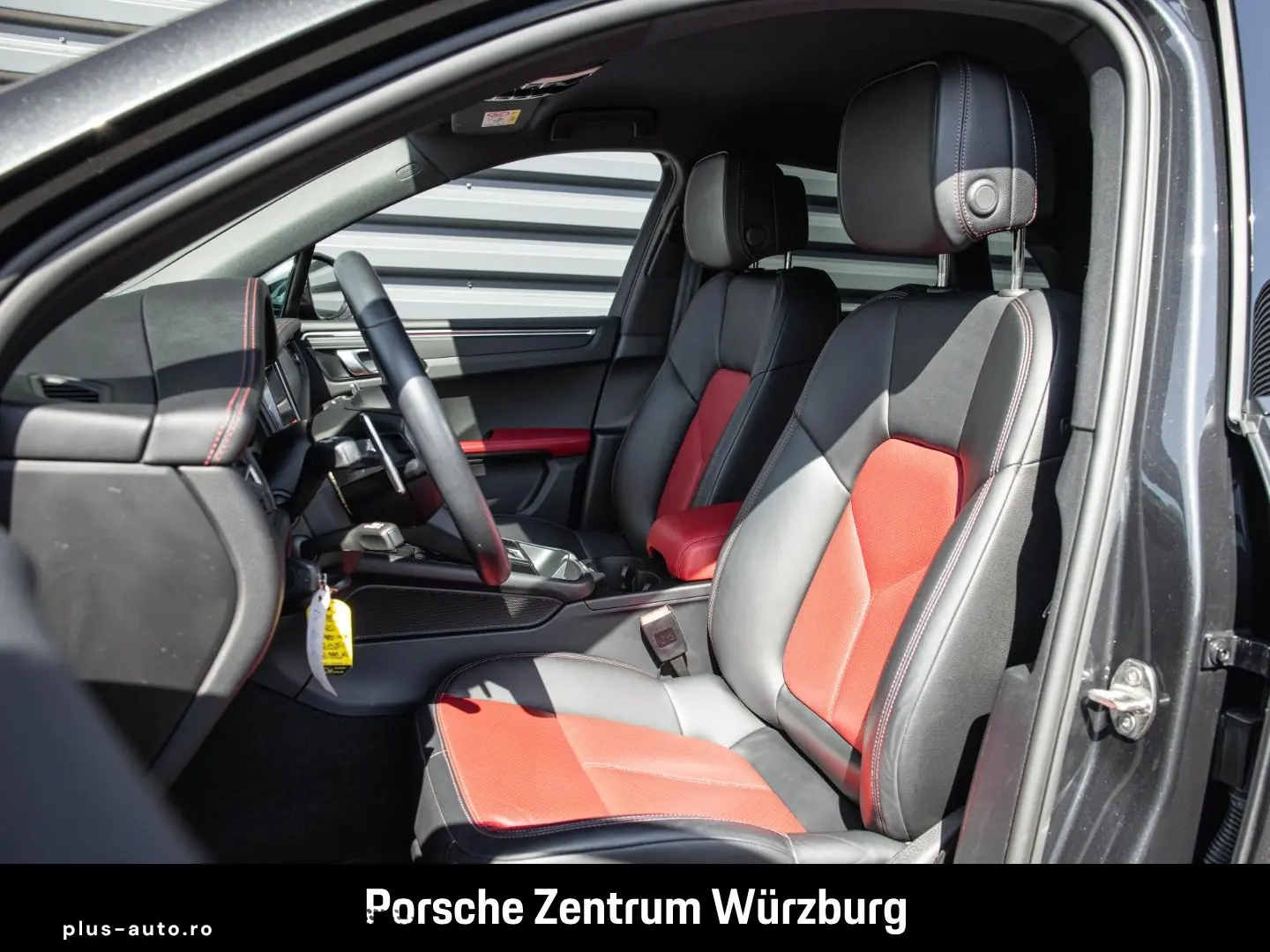 PORSCHE Macan PDLS Vulkangrau 1-Hand Leder Sitzheizung