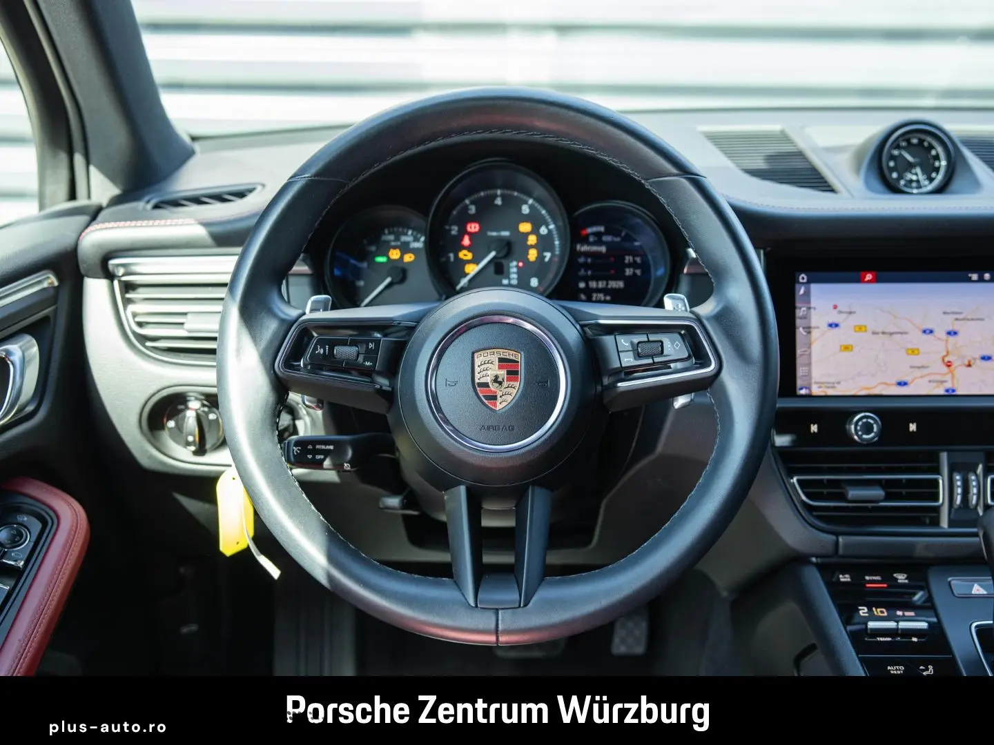 PORSCHE Macan PDLS Vulkangrau 1-Hand Leder Sitzheizung
