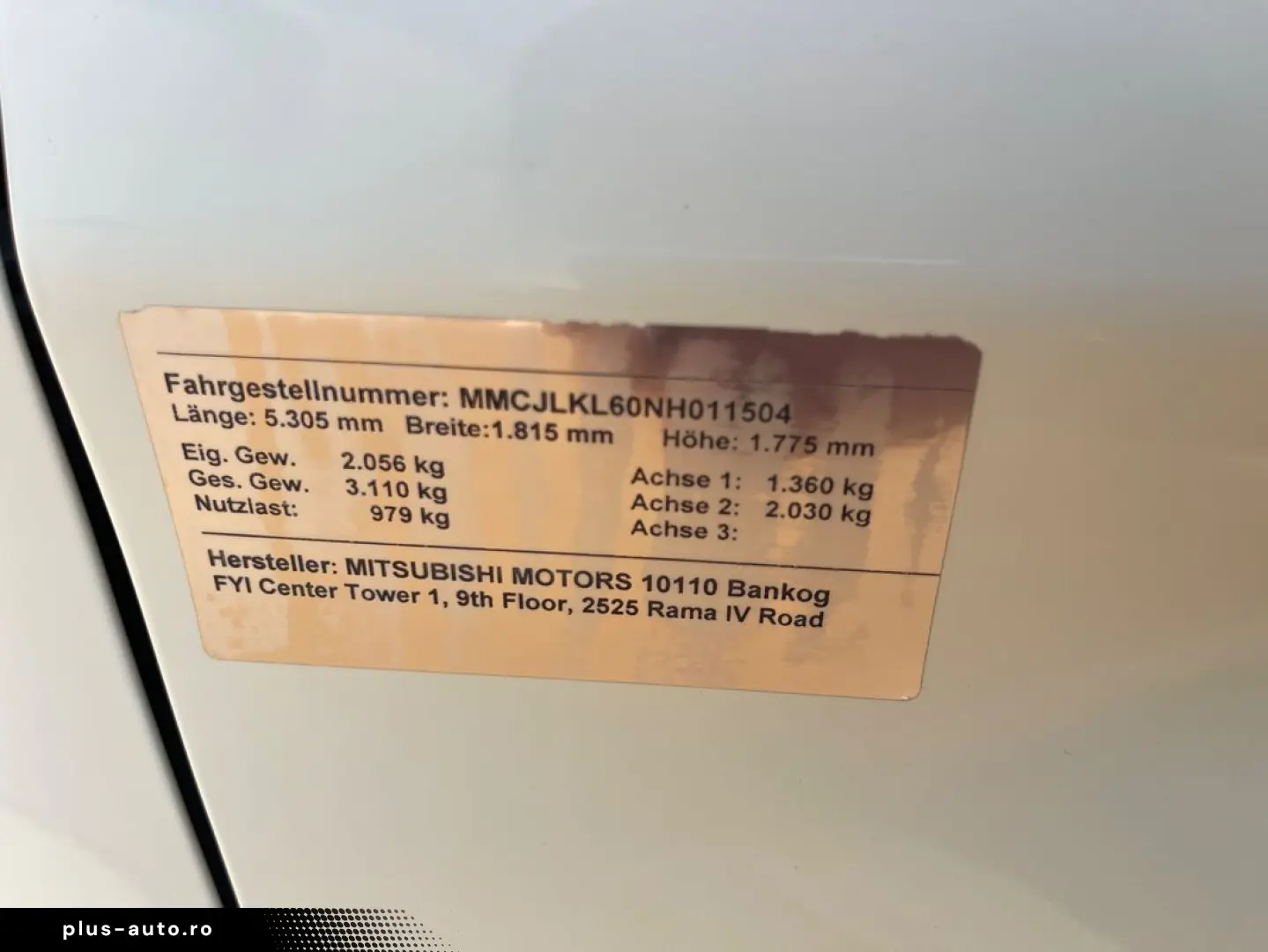 Mitsubishi L200 2.2D  150CP  Hardtop  Navi  Camera  Pilot  C