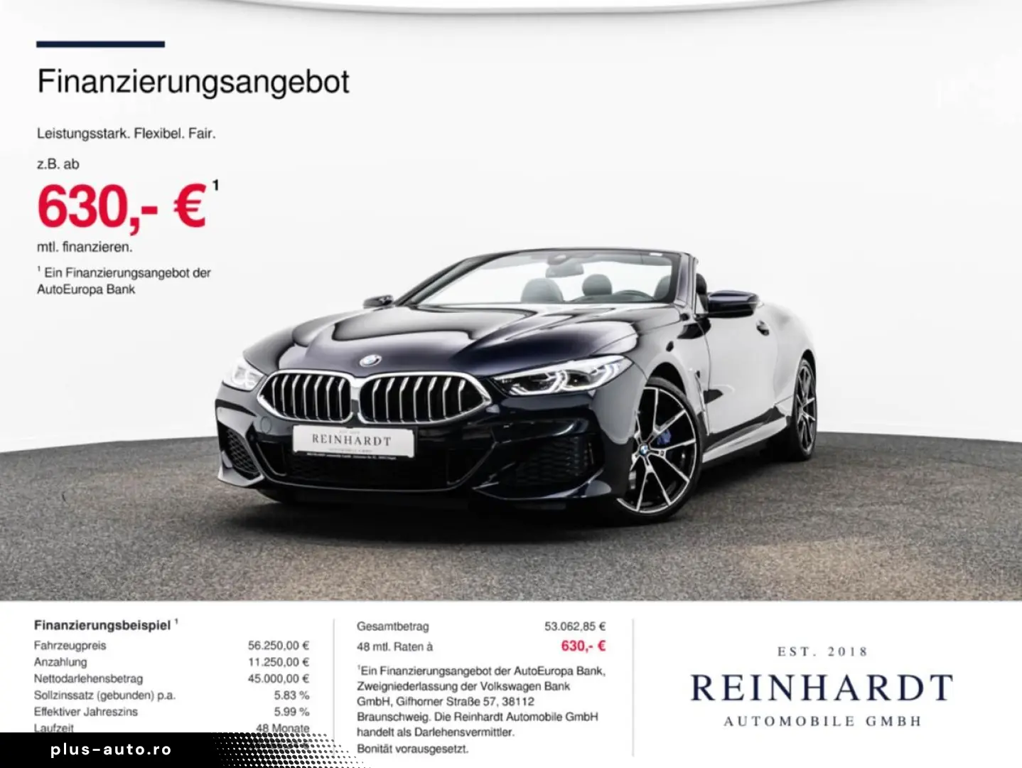 BMW 840i CABRIOLET xDRIVE M SPORT LED-AD SPORT-AGA