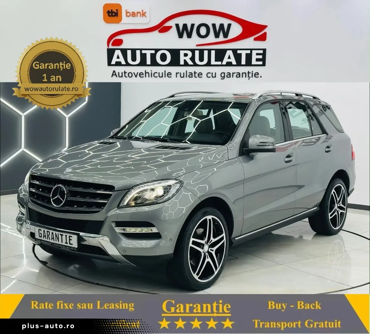 MERCEDESBENZ ML 2014 2.2D E6 4x4 Garantie 12 Luni Rate Avans