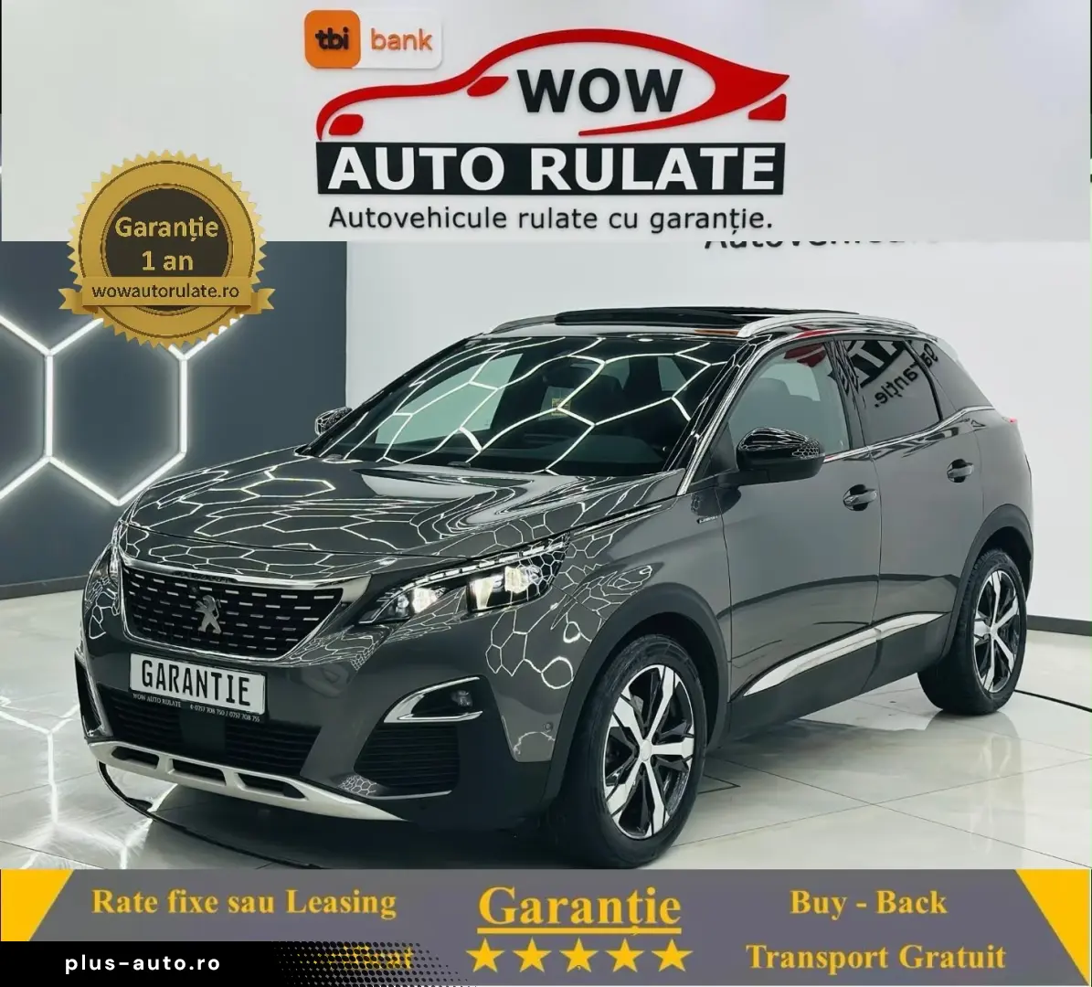 PEUGEOT 3008 2019 1.5D E6 Garantie 12 Luni Rate Avans 0 Doar