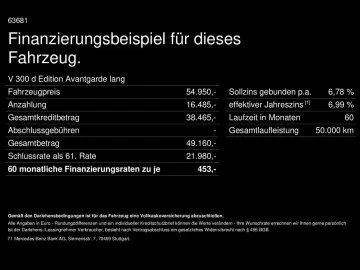 MERCEDES-BENZ V 300 d Edition Avantgarde lang AMG Pa…