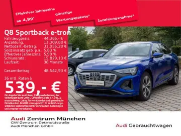 AUDI Q8 Sportback e-tron 55 qu. S line Pano Matrix Hu