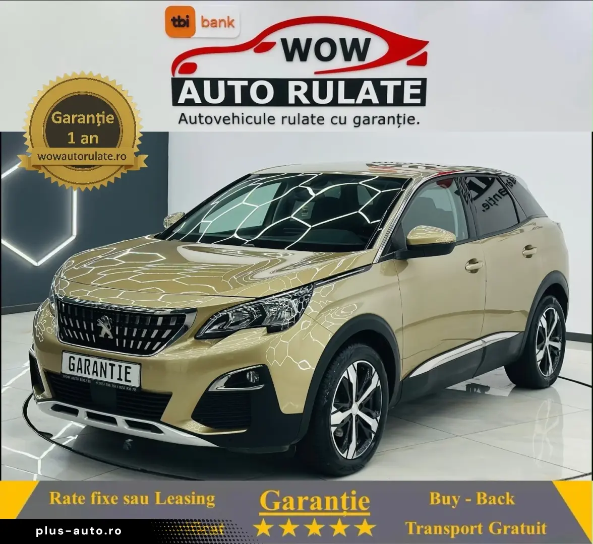 PEUGEOT 3008 2018 1.5D E6 Garantie 12 Luni Rate Avans 0 Doar
