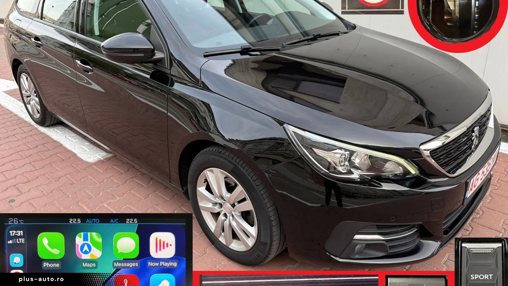 TVA deductibil! 308 SW automat EAT8 131CP – 09 2019 146464km