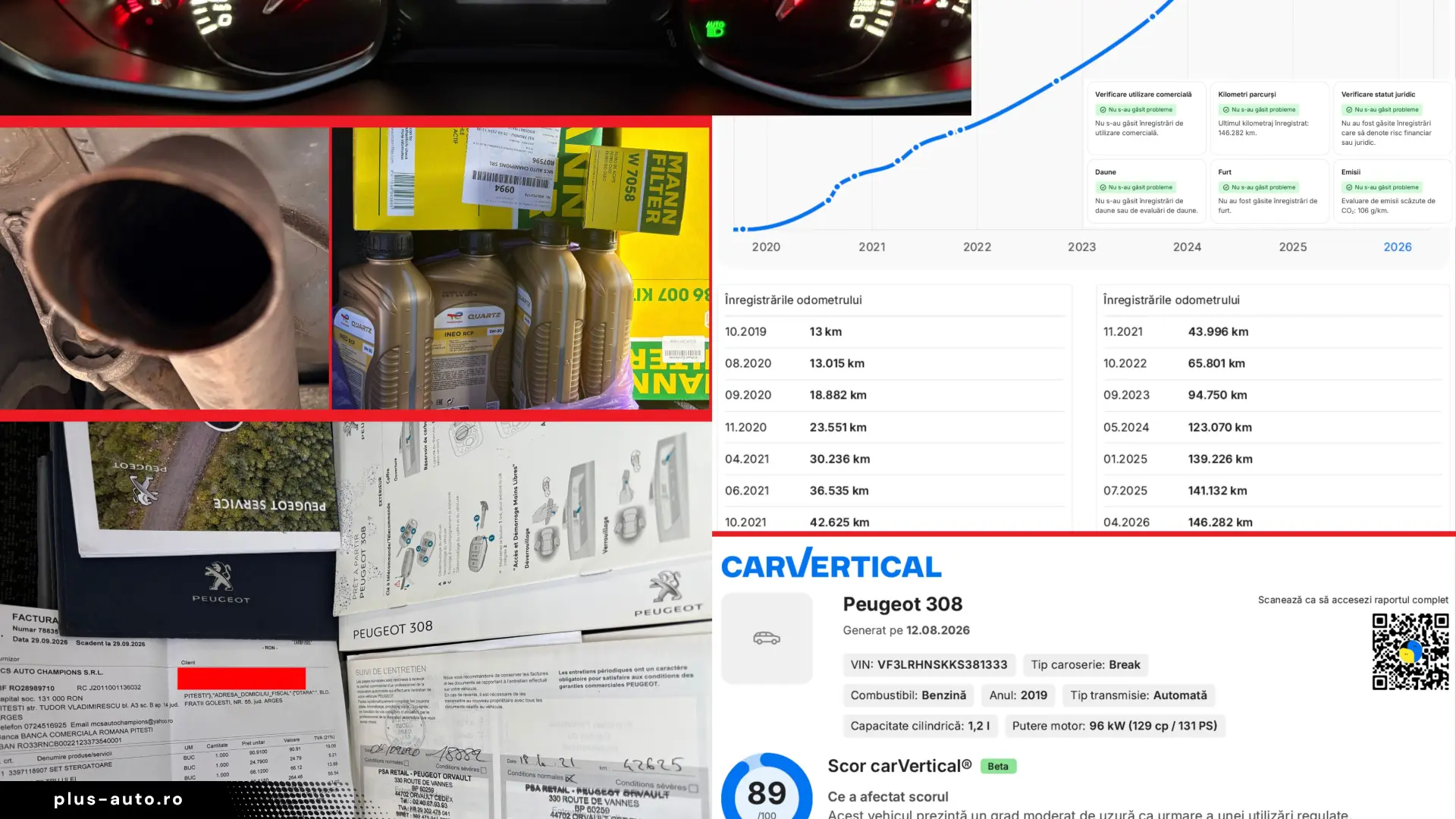 TVA deductibil! 308 SW automat EAT8 131CP – 09 2019 146464km