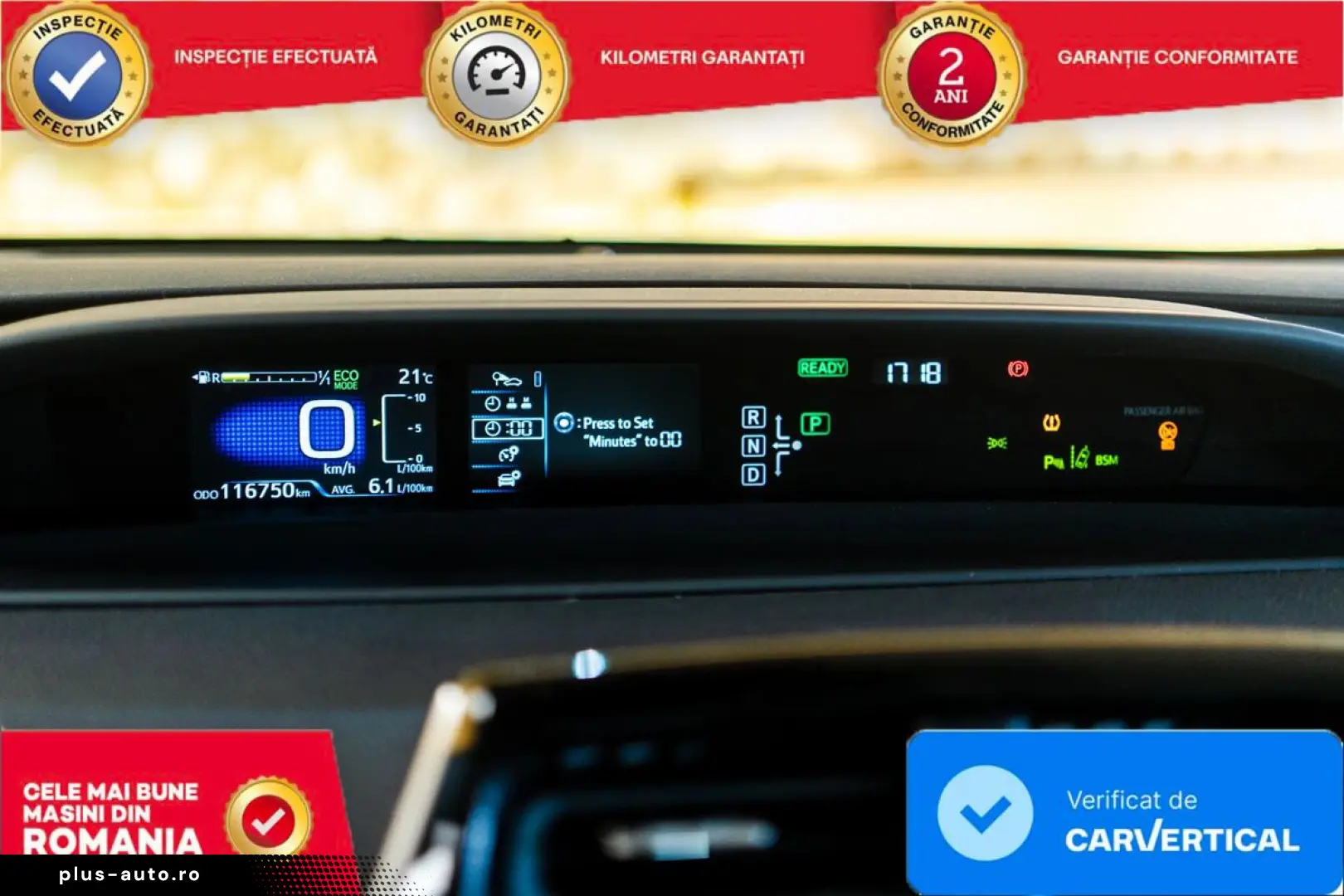 Toyota Prius 1.8 Hybrid  122 CP  Automată  2016