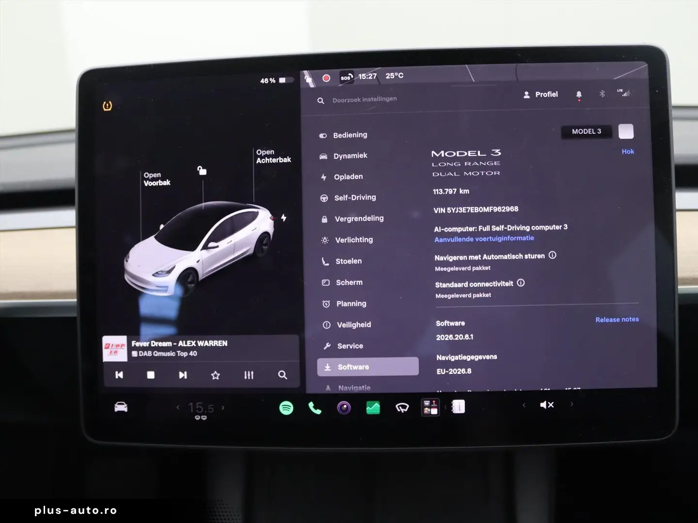 TESLA Model 3 Long-Range AWD 351pk 75 kWh 85.8% SoH FA