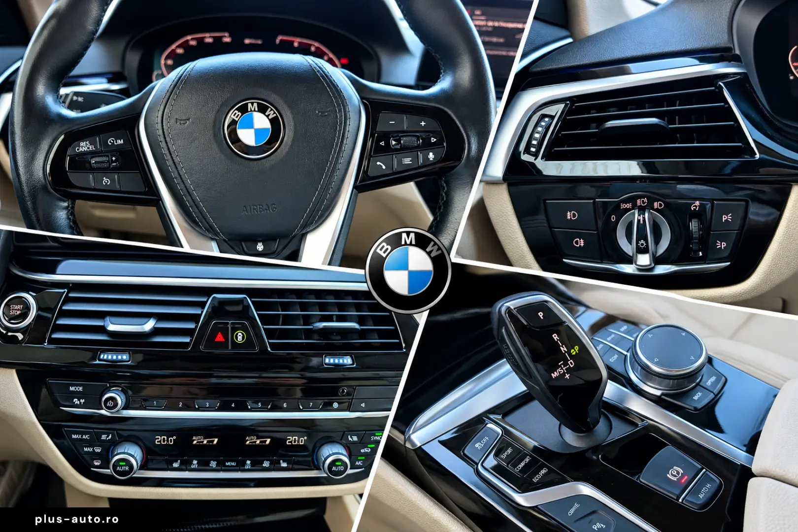 BMW 530e xDrive G30 95.500 km Piele Crem  Istoric BMW Bforce