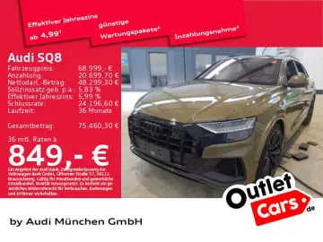 AUDI SQ8 TFSI tiptr. AHK Pano S-Sitze Sitzbel. HD-Mat