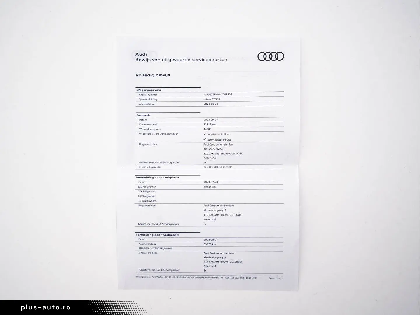 AUDI e-tron GT 93 kWh Quattro (3-Fase-11 kW) {SOH-93%
