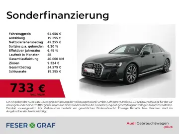 AUDI A8 60 TFSIe qu HUD HDMatrix Leder B&O Sitzbel Ka