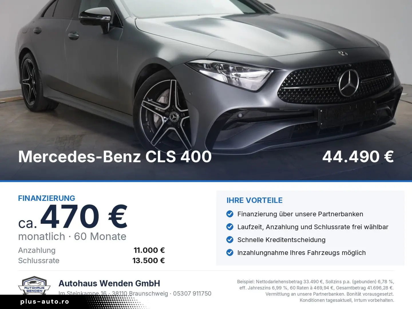 MERCEDES-BENZ CLS 400 d 4Matic 9G-Tronic AMG Leder D&hellip;