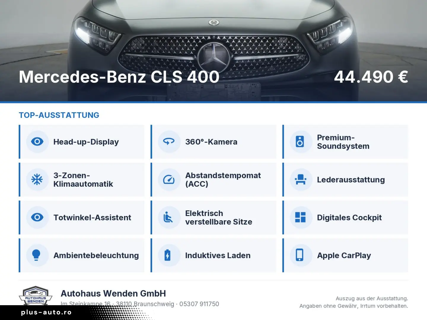 MERCEDES-BENZ CLS 400 d 4Matic 9G-Tronic AMG Leder D&hellip;