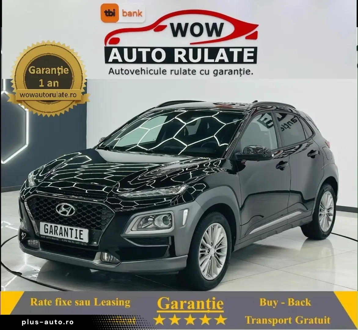 HYUNDAI KONA 2019 1.0i E6 Garantie 12 Luni Rate Avans 0 Doar