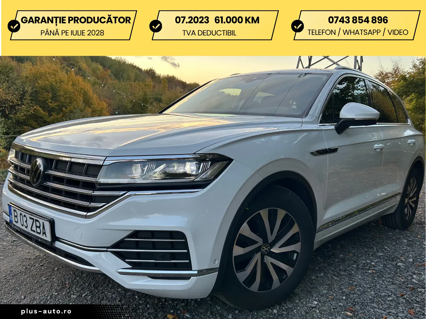 Touareg V6 TDI 4MOTION   Garanție VW 07 2028   360    Cârlig