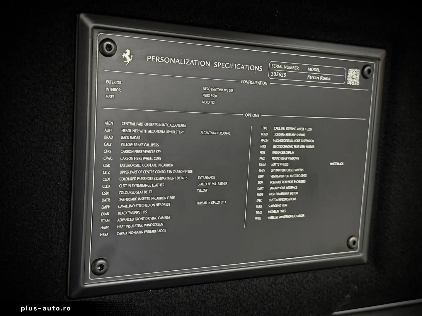 FERRARI Roma MagneRide BeifahrerDispl JBL Carbon