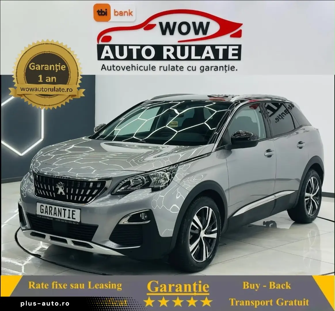 PEUGEOT 3008 2018 1.2i E6 Garantie 12 Luni Rate Avans 0 Doar