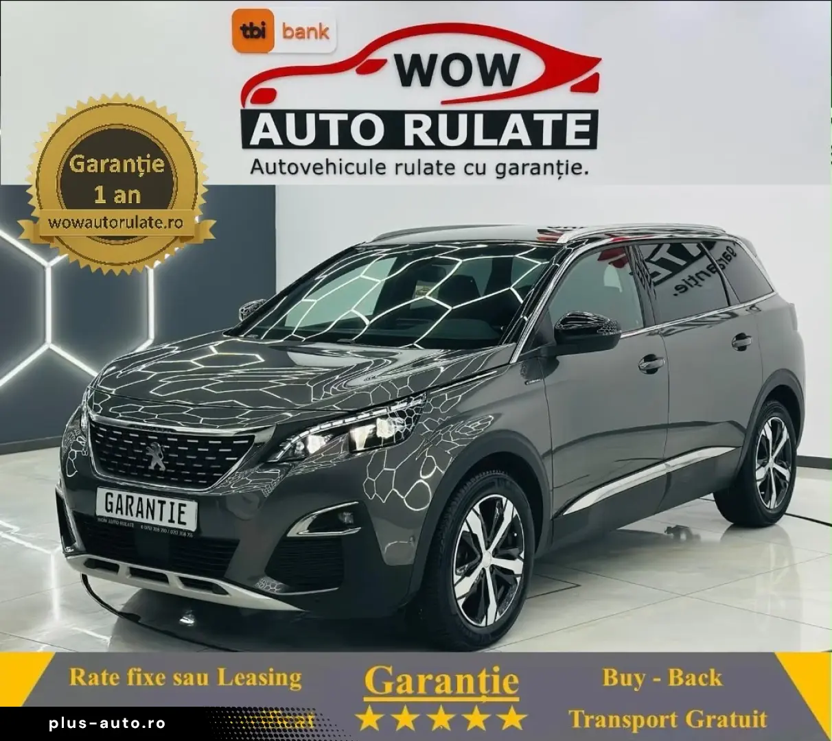 PEUGEOT 5008 2018 1.5D E6 Garantie 12 Luni Rate Avans 0 Doar