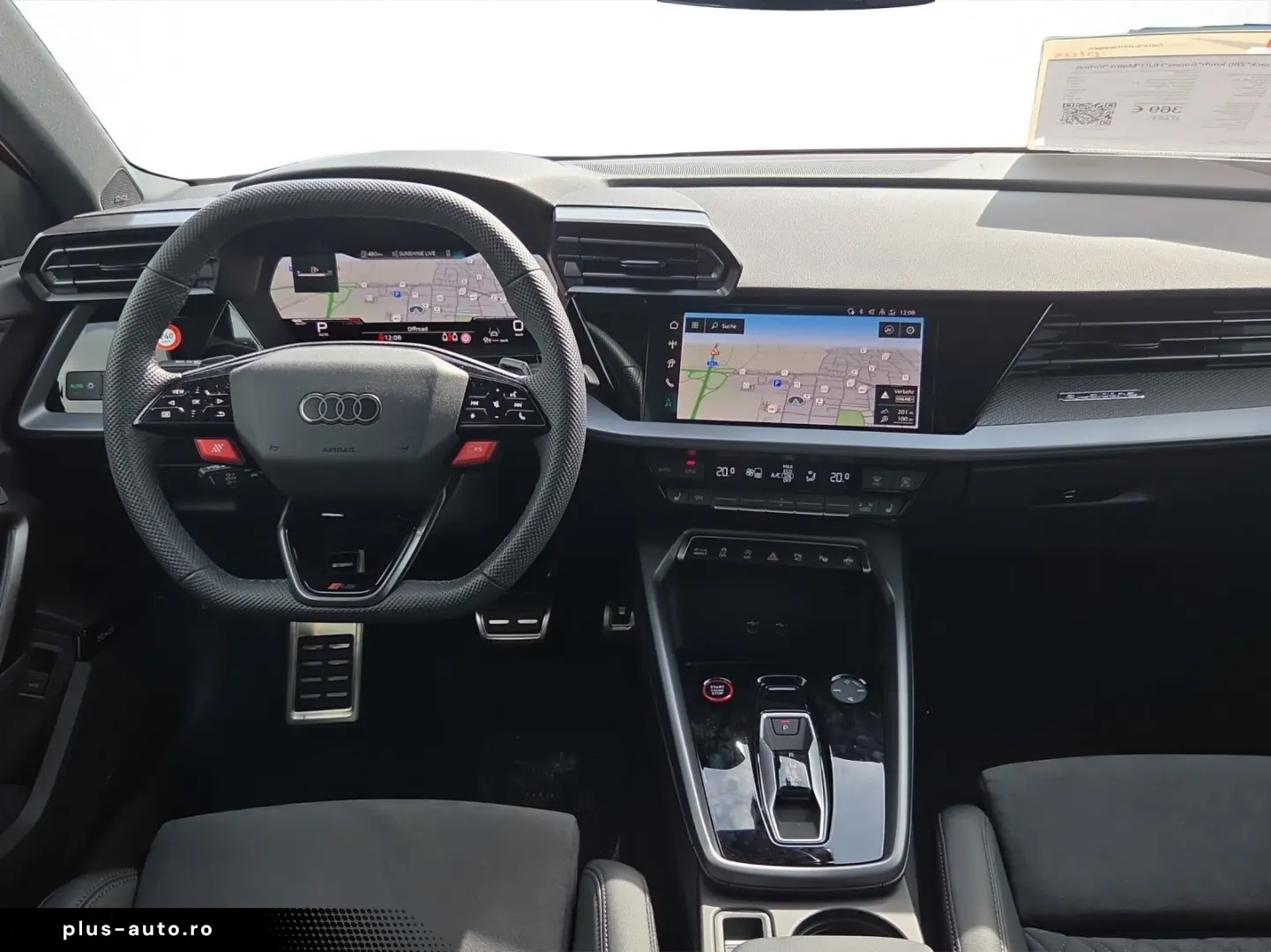 AUDI RS 3 Sportback 280 km h Sonos HUD Matrix Virtual