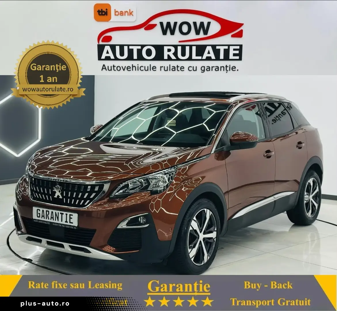 PEUGEOT 3008 2019 1.5D E6 Garantie 12 Luni Rate Avans 0 Doar