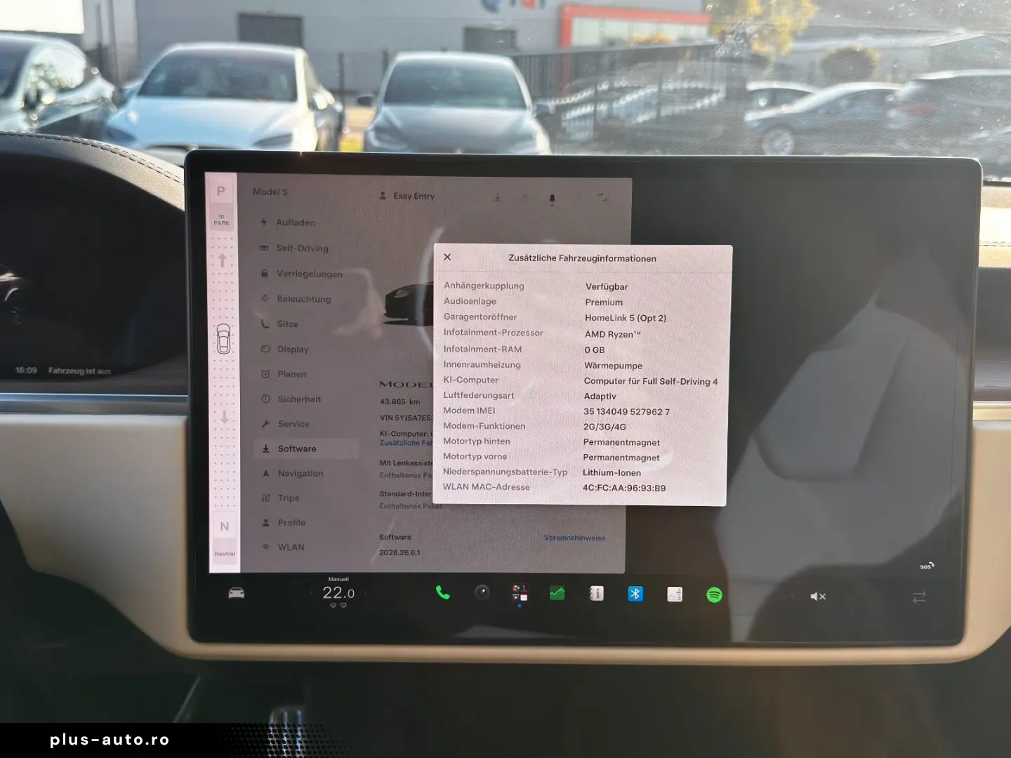 TESLA MODEL S PALLADIUM   ENHANCED AP AI4   MATRIX