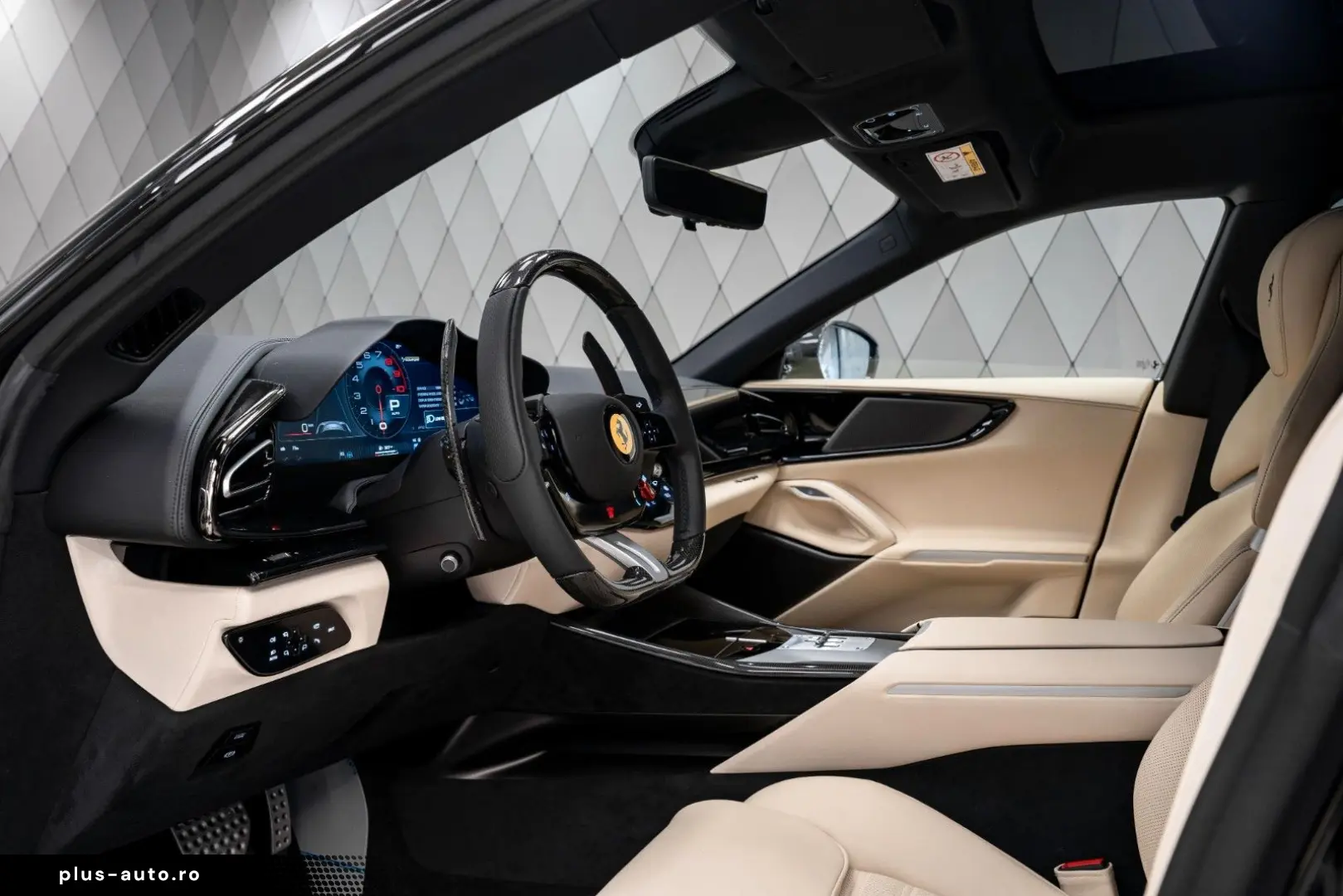FERRARI Purosangue BLACK BEIGE FULL CARBON PANO